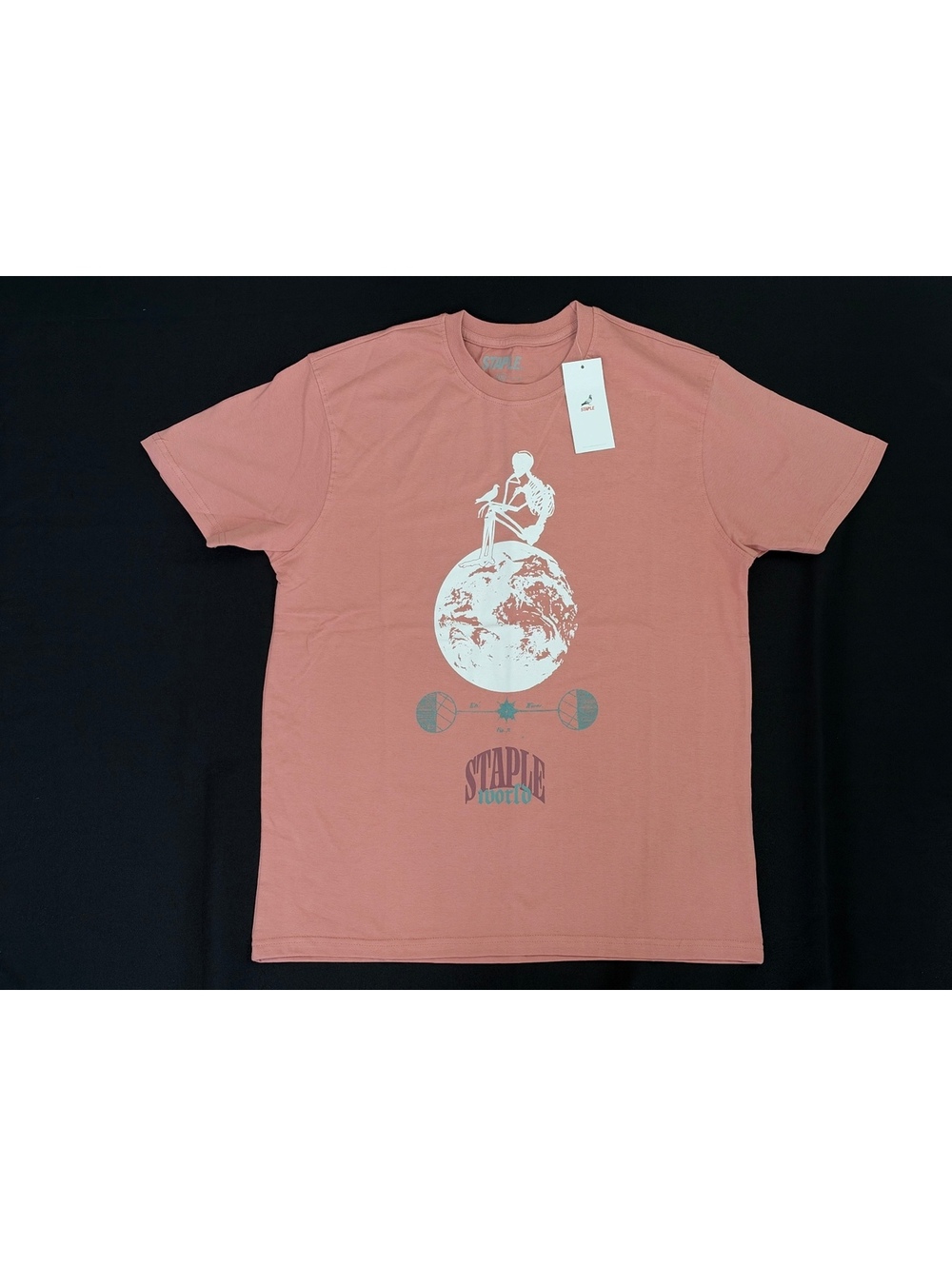 Staple New With Tags Pink Skeleton Earth Graphic Size Medium